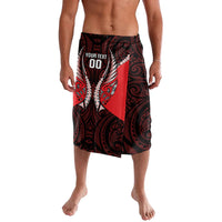 Canterbury 2026 Rugby Custom Lavalava NZ Maori Silver Fern LT14 Red - Polynesian Pride