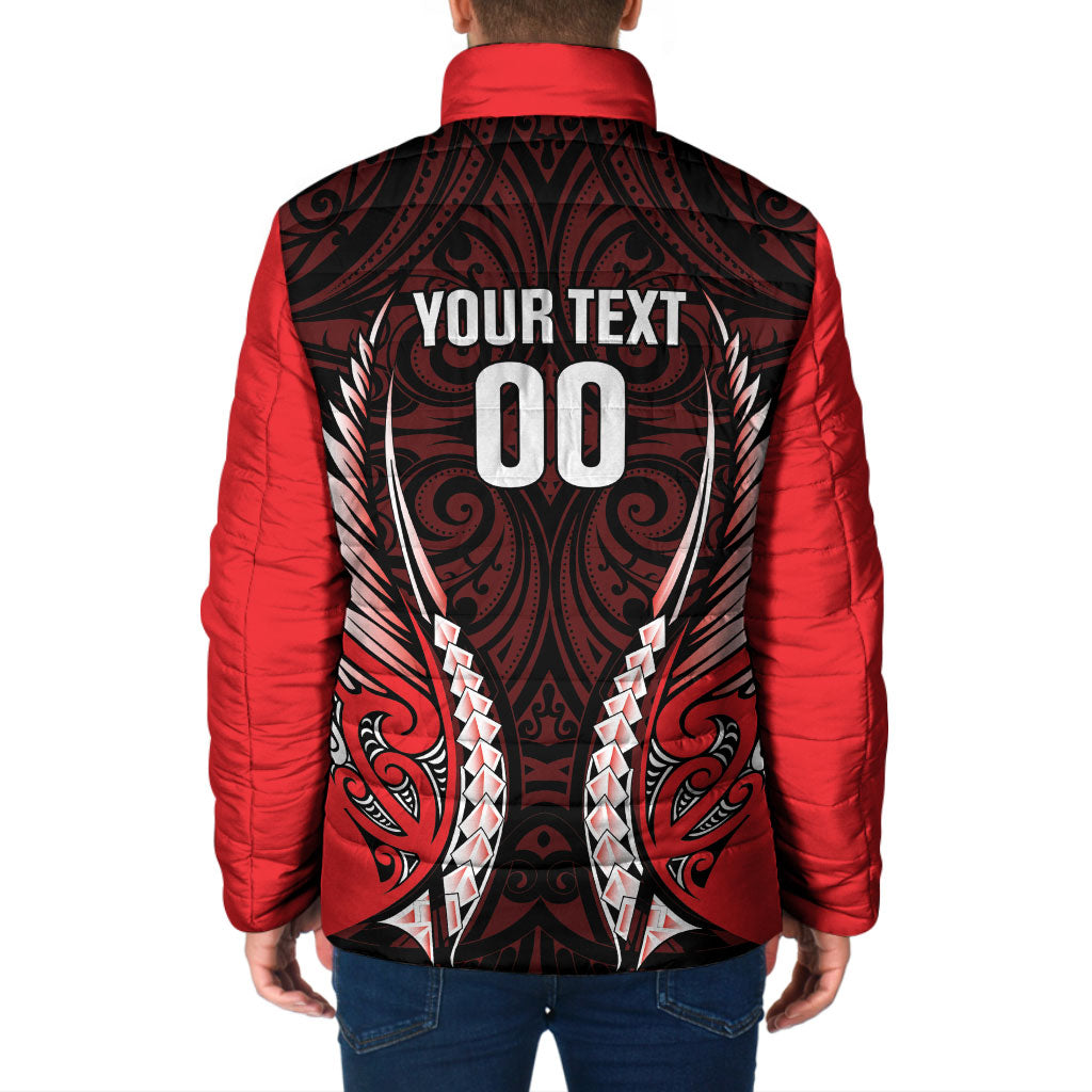 Canterbury 2026 Rugby Custom Padded Jacket NZ Maori Silver Fern LT14 - Polynesian Pride