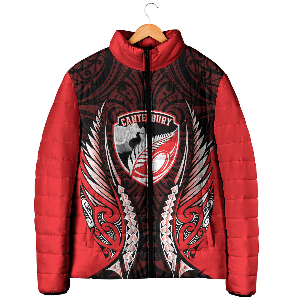 Canterbury 2026 Rugby Custom Padded Jacket NZ Maori Silver Fern LT14 - Polynesian Pride