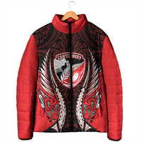Canterbury 2026 Rugby Custom Padded Jacket NZ Maori Silver Fern LT14 - Polynesian Pride