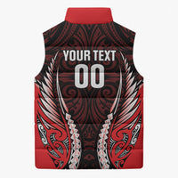 Canterbury 2026 Rugby Custom Sleeveless Puffer Jacket NZ Maori Silver Fern LT14 - Polynesian Pride