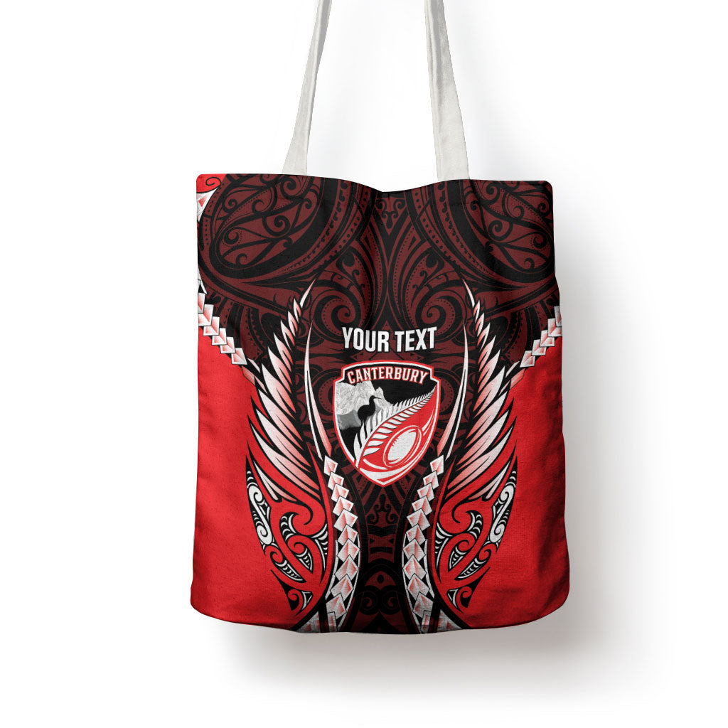 Canterbury 2026 Rugby Custom Tote Bag NZ Maori Silver Fern LT14 - Polynesian Pride