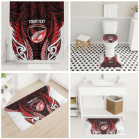 Counties Manukau 2026 Rugby Custom Bathroom Set NZ Maori Silver Fern LT14 - Polynesian Pride