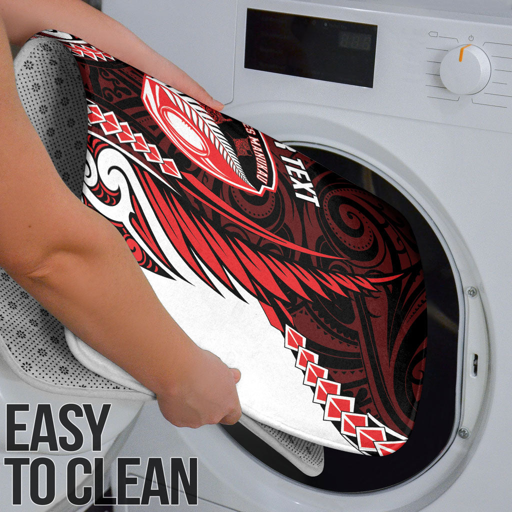 Counties Manukau 2026 Rugby Custom Bathroom Set NZ Maori Silver Fern LT14 - Polynesian Pride
