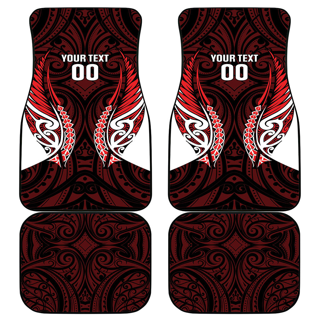 Counties Manukau 2026 Rugby Custom Car Mats NZ Maori Silver Fern LT14 - Polynesian Pride