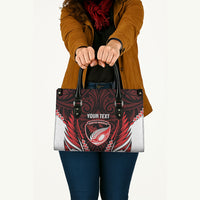 Counties Manukau 2026 Rugby Custom Leather Bag NZ Maori Silver Fern LT14 - Polynesian Pride