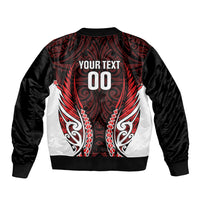 Counties Manukau 2026 Rugby Custom Sleeve Zip Bomber Jacket NZ Maori Silver Fern LT14 - Polynesian Pride
