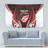Counties Manukau 2026 Rugby Custom Tapestry NZ Maori Silver Fern LT14 - Polynesian Pride