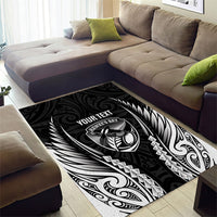 Hawke's Bay 2026 Rugby Custom Area Rug NZ Maori Silver Fern LT14 - Polynesian Pride