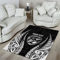 Hawke's Bay 2026 Rugby Custom Area Rug NZ Maori Silver Fern LT14 - Polynesian Pride