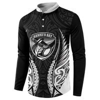 Hawke's Bay 2026 Rugby Custom Button Sweatshirt NZ Maori Silver Fern LT14 - Polynesian Pride