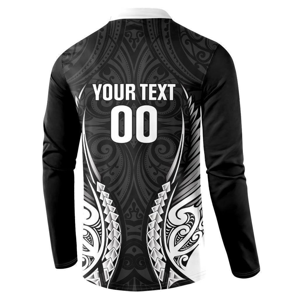 Hawke's Bay 2026 Rugby Custom Button Sweatshirt NZ Maori Silver Fern LT14 - Polynesian Pride
