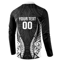 Hawke's Bay 2026 Rugby Custom Button Sweatshirt NZ Maori Silver Fern LT14 - Polynesian Pride