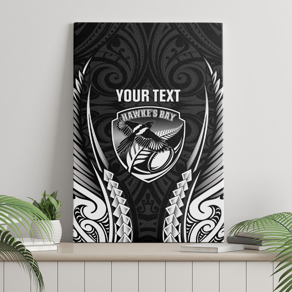 Hawke's Bay 2026 Rugby Custom Canvas Wall Art NZ Maori Silver Fern LT14 - Polynesian Pride