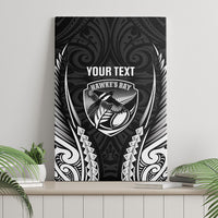 Hawke's Bay 2026 Rugby Custom Canvas Wall Art NZ Maori Silver Fern LT14 - Polynesian Pride