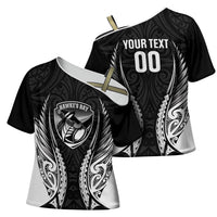 Hawke's Bay 2026 Rugby Custom Cross Shoulder Shirt NZ Maori Silver Fern LT14 - Polynesian Pride