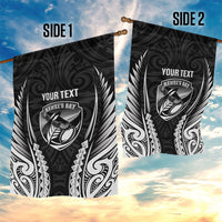 Hawke's Bay 2026 Rugby Custom Garden Flag NZ Maori Silver Fern LT14 - Polynesian Pride