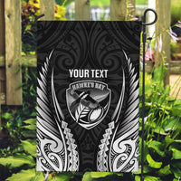Hawke's Bay 2026 Rugby Custom Garden Flag NZ Maori Silver Fern LT14 Garden Flag Black - Polynesian Pride