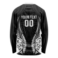 Hawke's Bay 2026 Rugby Custom Long Sleeve Shirt NZ Maori Silver Fern LT14 - Polynesian Pride