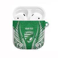 Manawatu 2026 Rugby Custom AirPods Case NZ Maori Silver Fern LT14 Green - Polynesian Pride