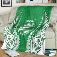 Manawatu 2026 Rugby Custom Blanket NZ Maori Silver Fern LT14 - Polynesian Pride