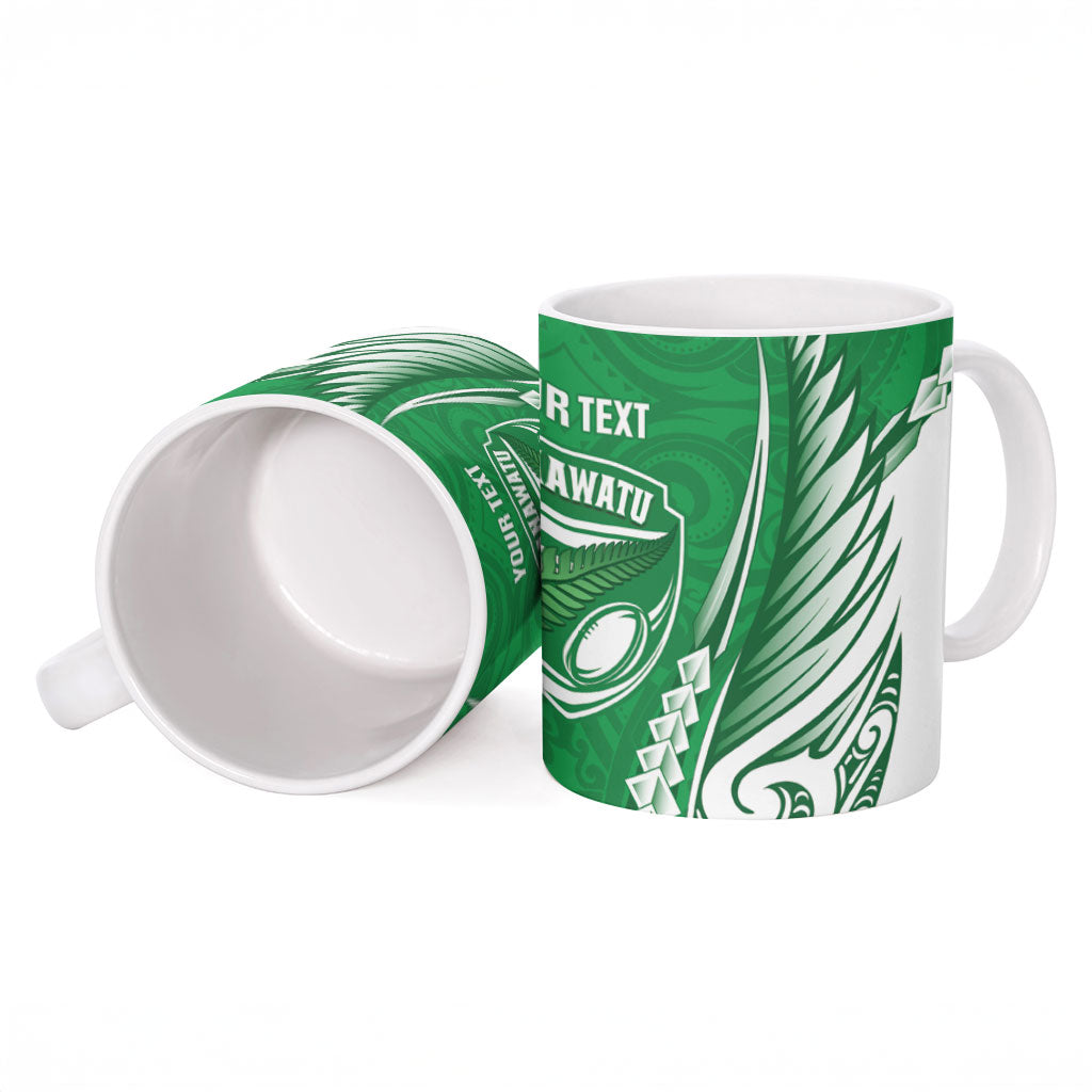 Manawatu 2026 Rugby Custom Ceramic Mug NZ Maori Silver Fern LT14 - Polynesian Pride