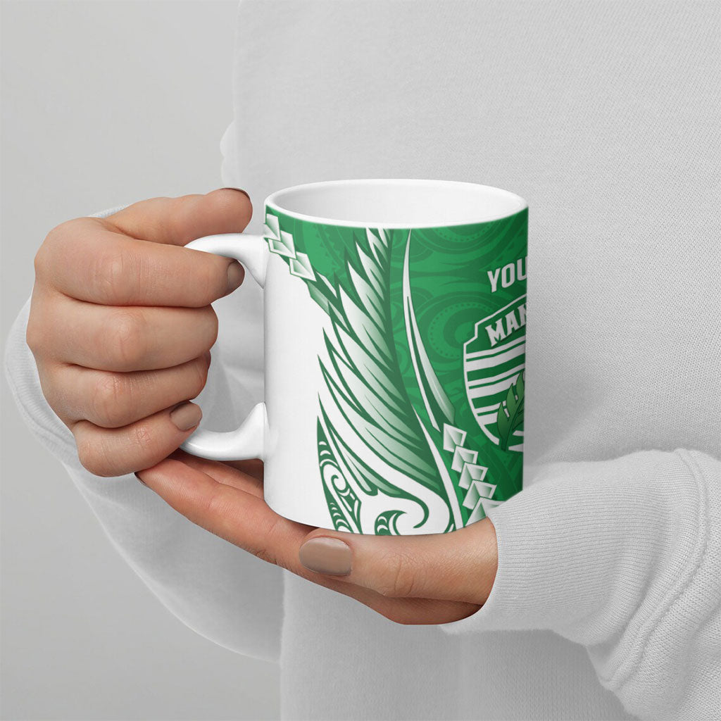 Manawatu 2026 Rugby Custom Ceramic Mug NZ Maori Silver Fern LT14 - Polynesian Pride