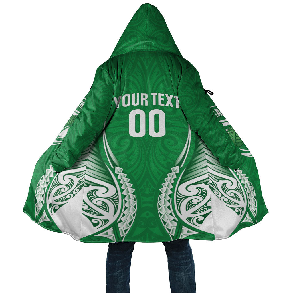Manawatu 2026 Rugby Custom Cloak NZ Maori Silver Fern LT14 Unisex Green - Polynesian Pride