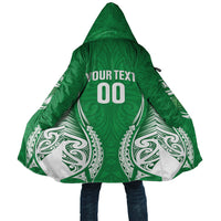 Manawatu 2026 Rugby Custom Cloak NZ Maori Silver Fern LT14 Unisex Green - Polynesian Pride