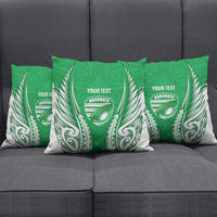 Manawatu 2026 Rugby Custom Pillow Cover NZ Maori Silver Fern LT14 - Polynesian Pride
