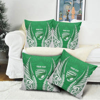 Manawatu 2026 Rugby Custom Pillow Cover NZ Maori Silver Fern LT14 - Polynesian Pride
