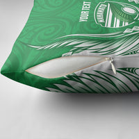 Manawatu 2026 Rugby Custom Pillow Cover NZ Maori Silver Fern LT14 - Polynesian Pride