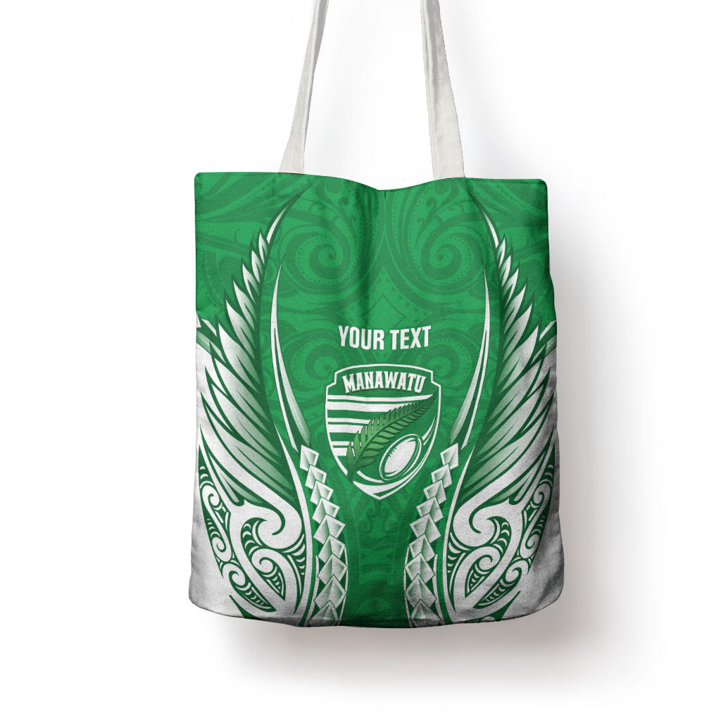 Manawatu 2026 Rugby Custom Tote Bag NZ Maori Silver Fern LT14 - Polynesian Pride