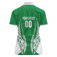 Manawatu 2026 Rugby Custom Women Polo Shirt NZ Maori Silver Fern LT14 - Polynesian Pride