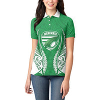 Manawatu 2026 Rugby Custom Women Polo Shirt NZ Maori Silver Fern LT14 - Polynesian Pride