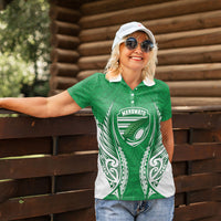 Manawatu 2026 Rugby Custom Women Polo Shirt NZ Maori Silver Fern LT14 - Polynesian Pride