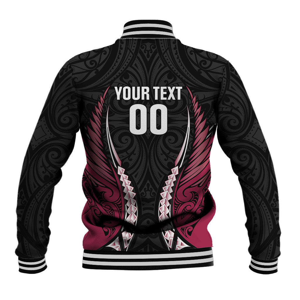 North Harbour 2026 Rugby Custom Baseball Jacket NZ Maori Silver Fern LT14 - Polynesian Pride