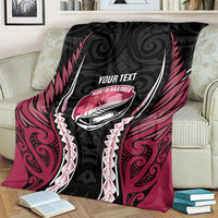 North Harbour 2026 Rugby Custom Blanket NZ Maori Silver Fern LT14 - Polynesian Pride