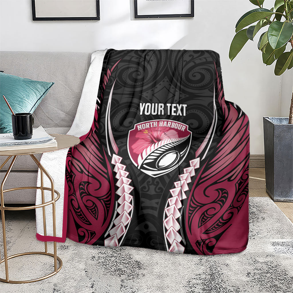 North Harbour 2026 Rugby Custom Blanket NZ Maori Silver Fern LT14 - Polynesian Pride