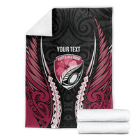 North Harbour 2026 Rugby Custom Blanket NZ Maori Silver Fern LT14 - Polynesian Pride