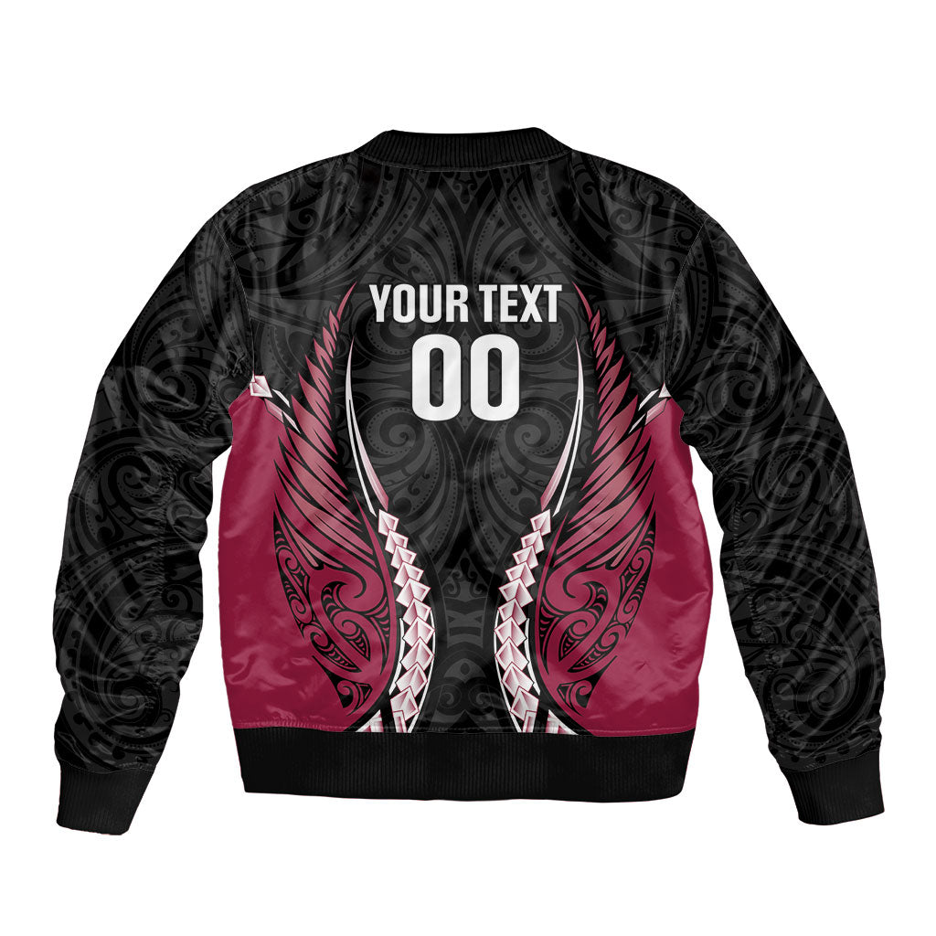 North Harbour 2026 Rugby Custom Bomber Jacket NZ Maori Silver Fern LT14 - Polynesian Pride