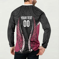North Harbour 2026 Rugby Custom Button Sweatshirt NZ Maori Silver Fern LT14 - Polynesian Pride