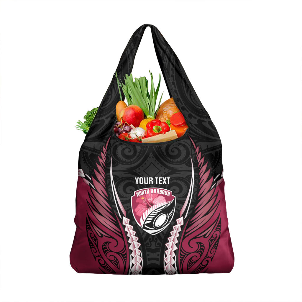 North Harbour 2026 Rugby Custom Grocery Bag NZ Maori Silver Fern LT14 1-pack One Size Maroon - Polynesian Pride
