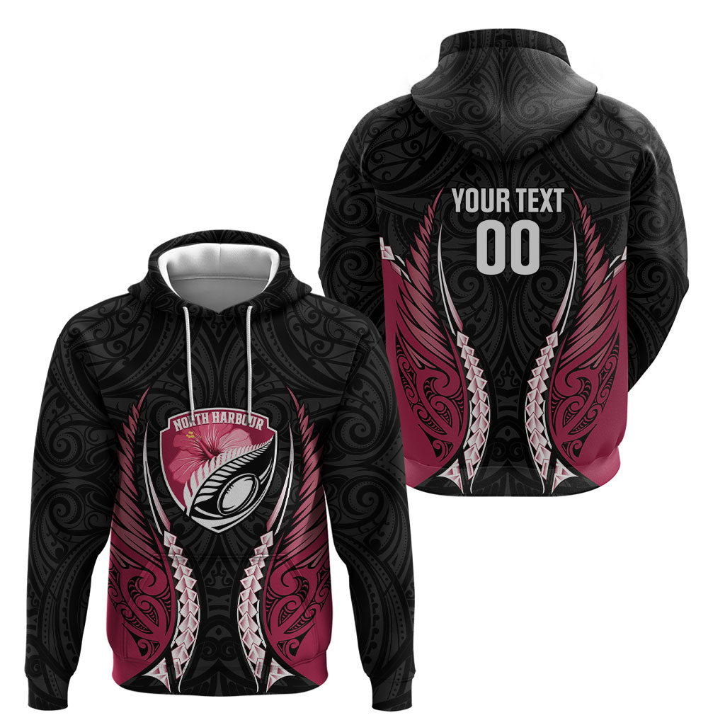 North Harbour 2026 Rugby Custom Hoodie NZ Maori Silver Fern LT14 - Polynesian Pride