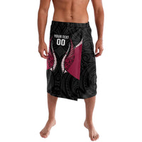 North Harbour 2026 Rugby Custom Lavalava NZ Maori Silver Fern LT14 Maroon - Polynesian Pride