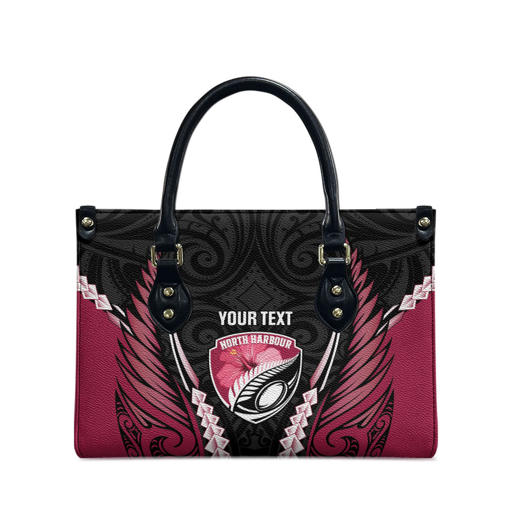 North Harbour 2026 Rugby Custom Leather Bag NZ Maori Silver Fern LT14 - Polynesian Pride