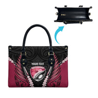North Harbour 2026 Rugby Custom Leather Bag NZ Maori Silver Fern LT14 - Polynesian Pride