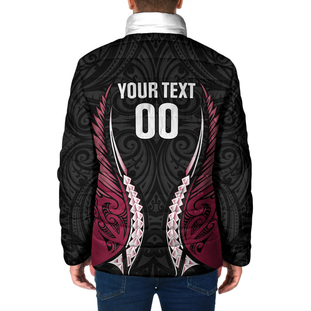 North Harbour 2026 Rugby Custom Padded Jacket NZ Maori Silver Fern LT14 - Polynesian Pride