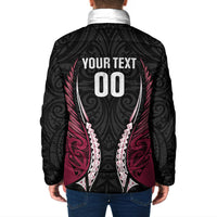 North Harbour 2026 Rugby Custom Padded Jacket NZ Maori Silver Fern LT14 - Polynesian Pride