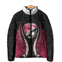 North Harbour 2026 Rugby Custom Padded Jacket NZ Maori Silver Fern LT14 - Polynesian Pride